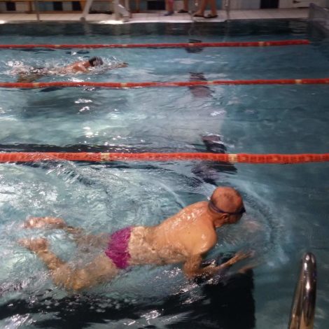 Swimming race of seniors in Těšín region